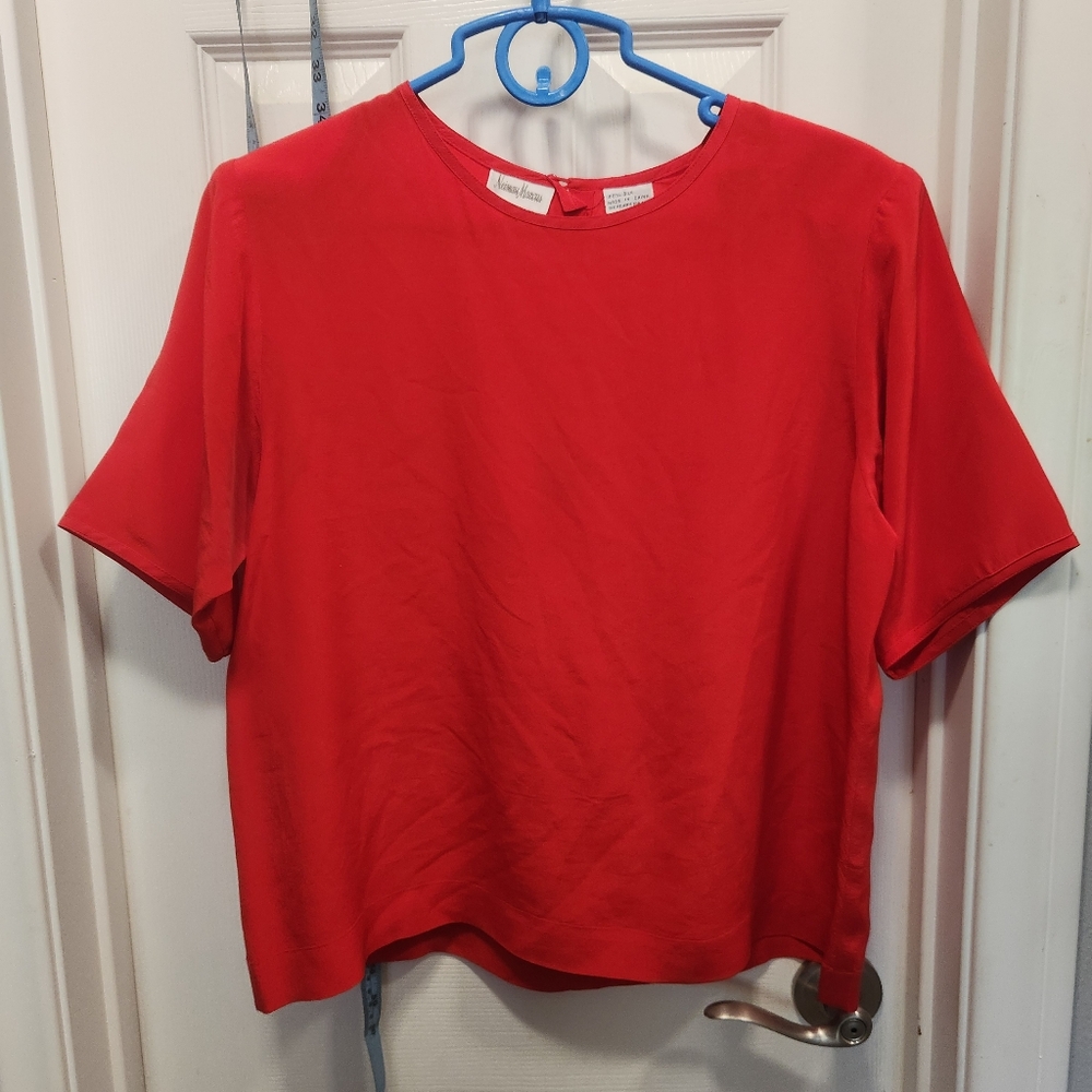 Neiman Marcus vintage silk top size 10